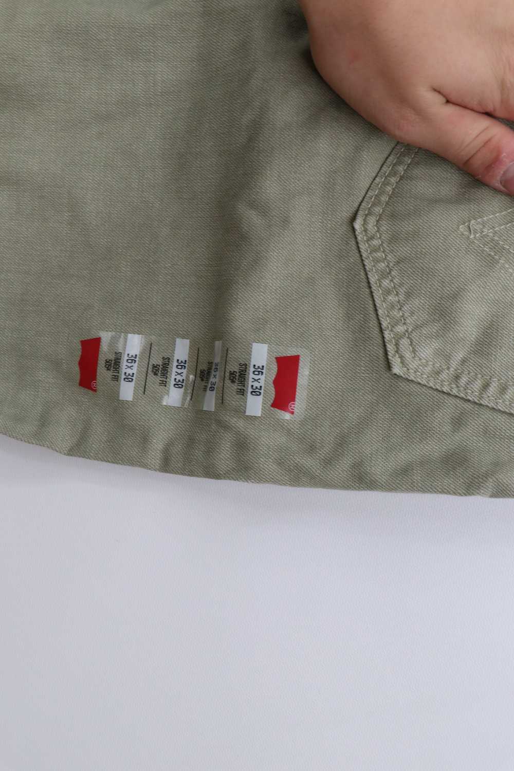 Levi's × Vintage Olive Levis 505 Straight Leg Fit… - image 9