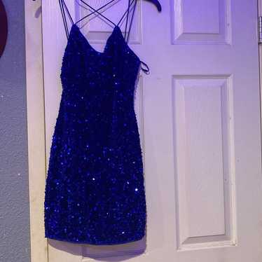 Sparkly Navy Blue Dress