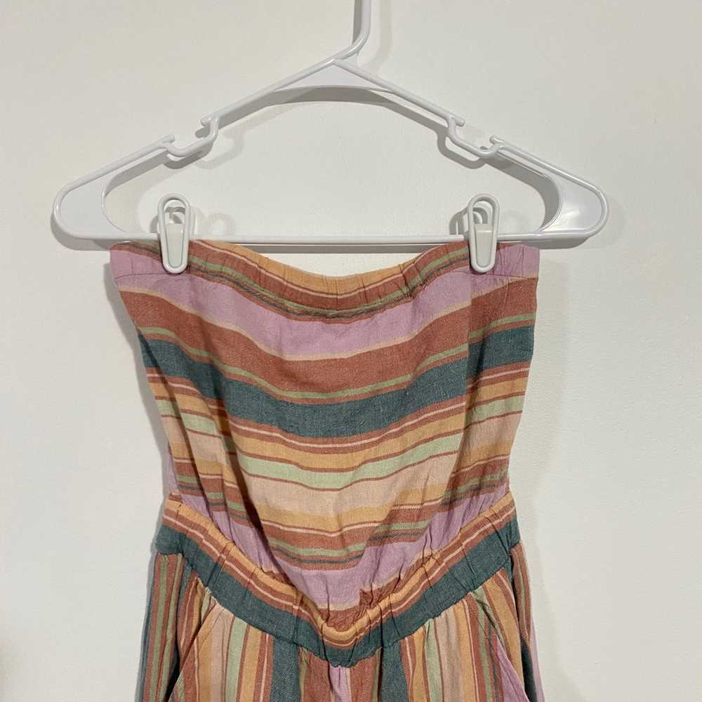 American Eagle Striped Tie Back Tube Jumpsuit - image 4