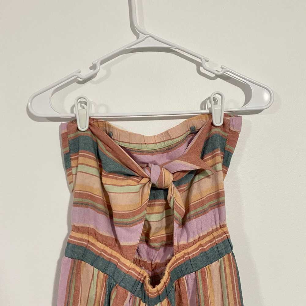 American Eagle Striped Tie Back Tube Jumpsuit - image 9