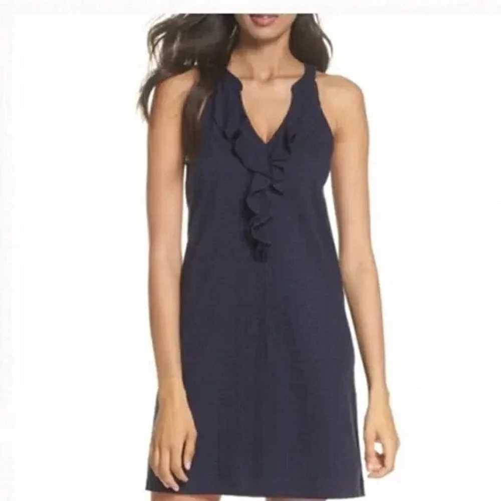 Lilly Pulitzer Navy Ruffle Tank Dress - image 3