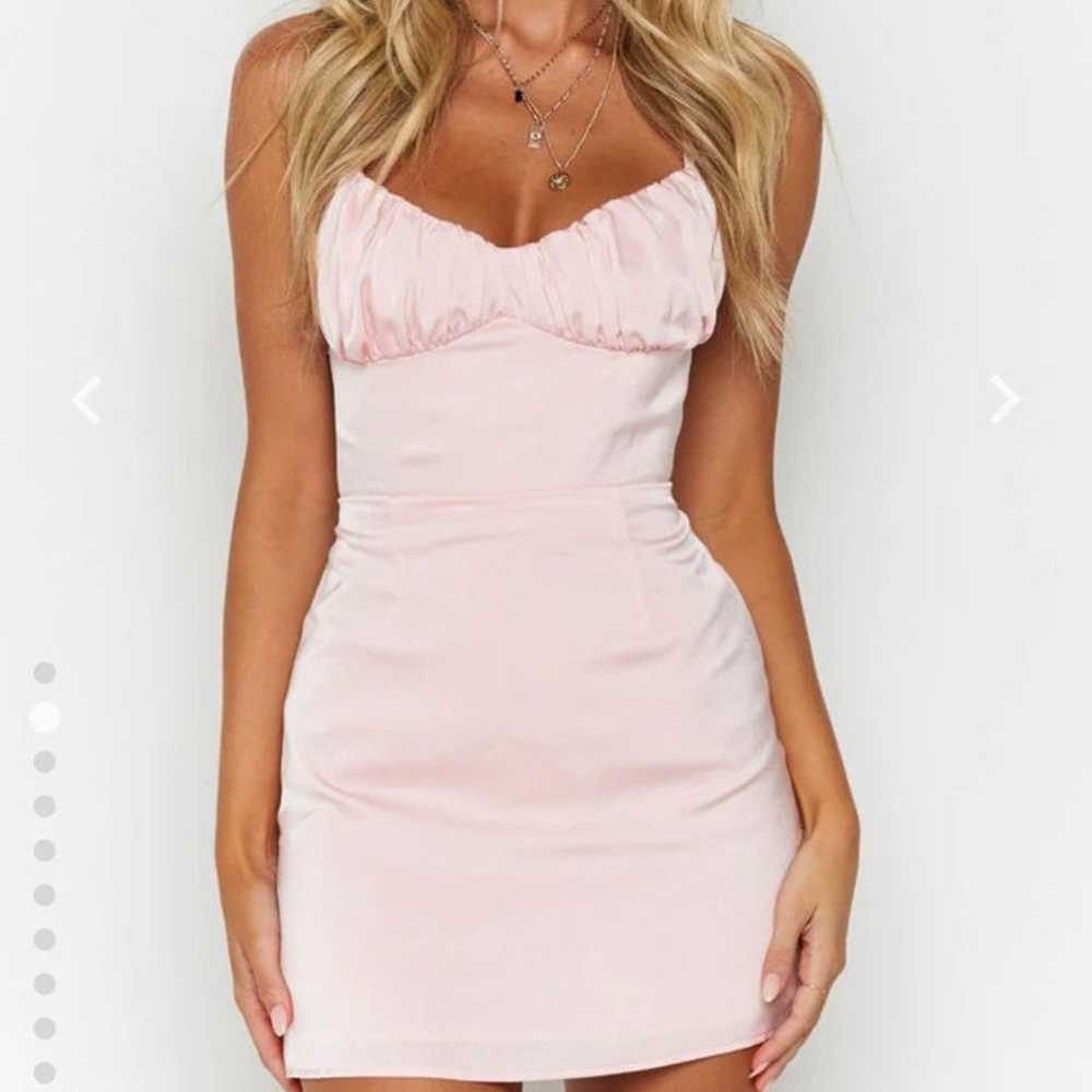 Fleurette Pink Mini Dress (beginning boutique) - image 1