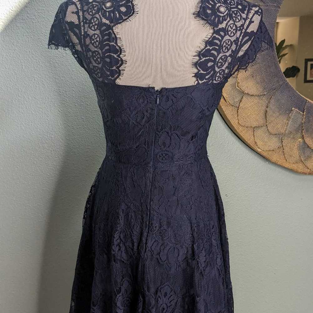 BB Dakota Rhianna Navy Blue Open back lace overla… - image 4