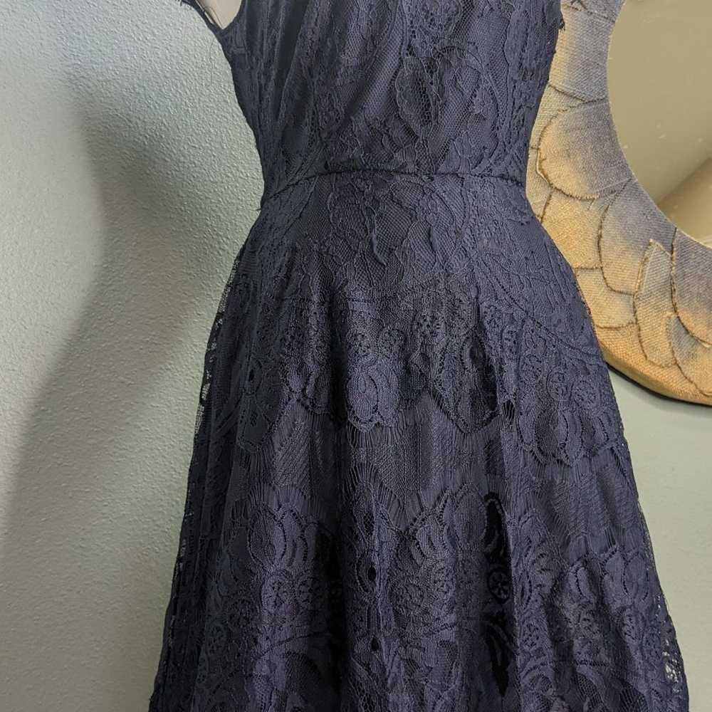 BB Dakota Rhianna Navy Blue Open back lace overla… - image 7