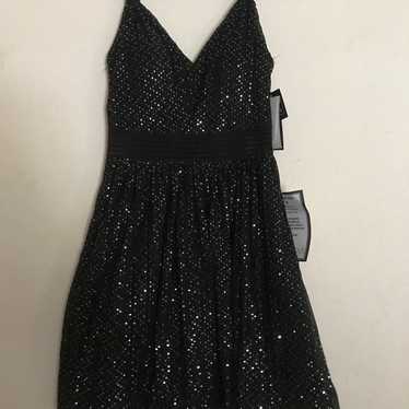 Crystal Doll Black Seqin Dress from Macys