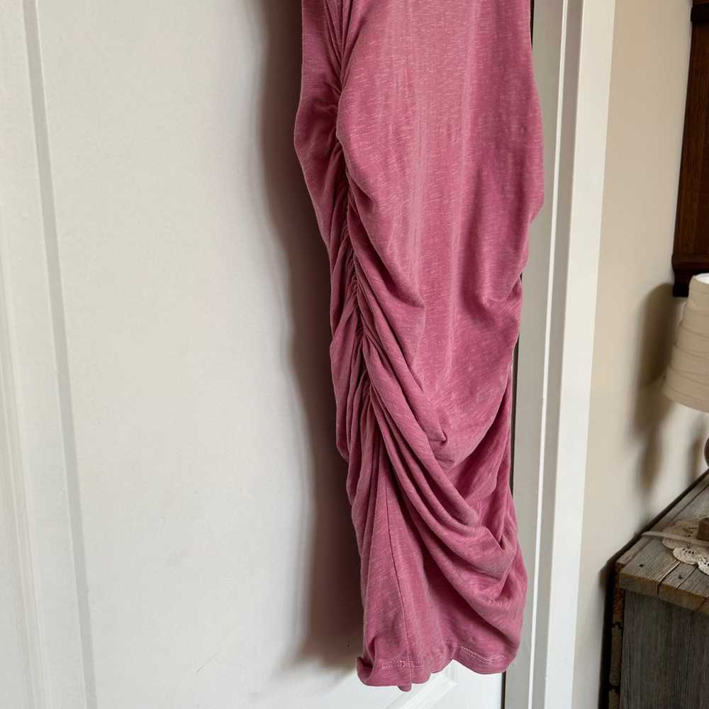 Pink Sundry Ruched T-Shirt Dress size 0 - image 2