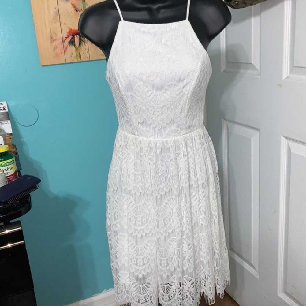 Super cute white dress size 1/2 - image 2