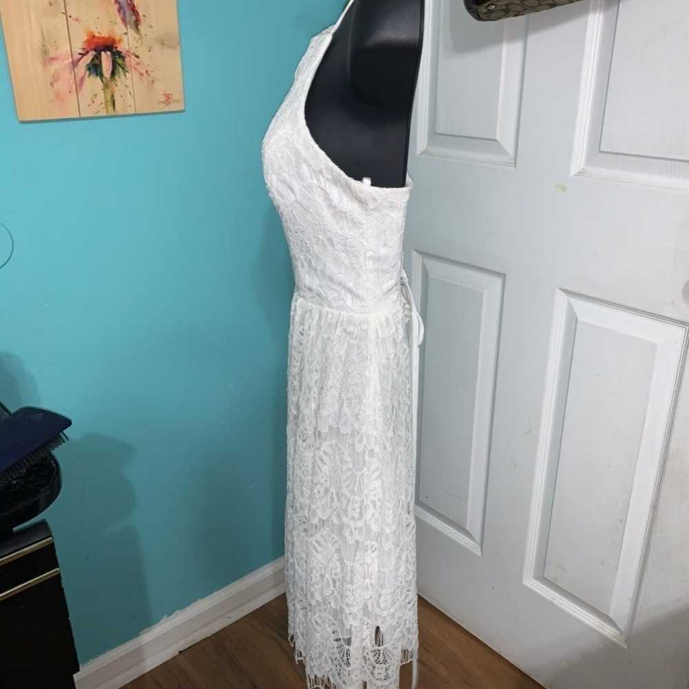 Super cute white dress size 1/2 - image 4
