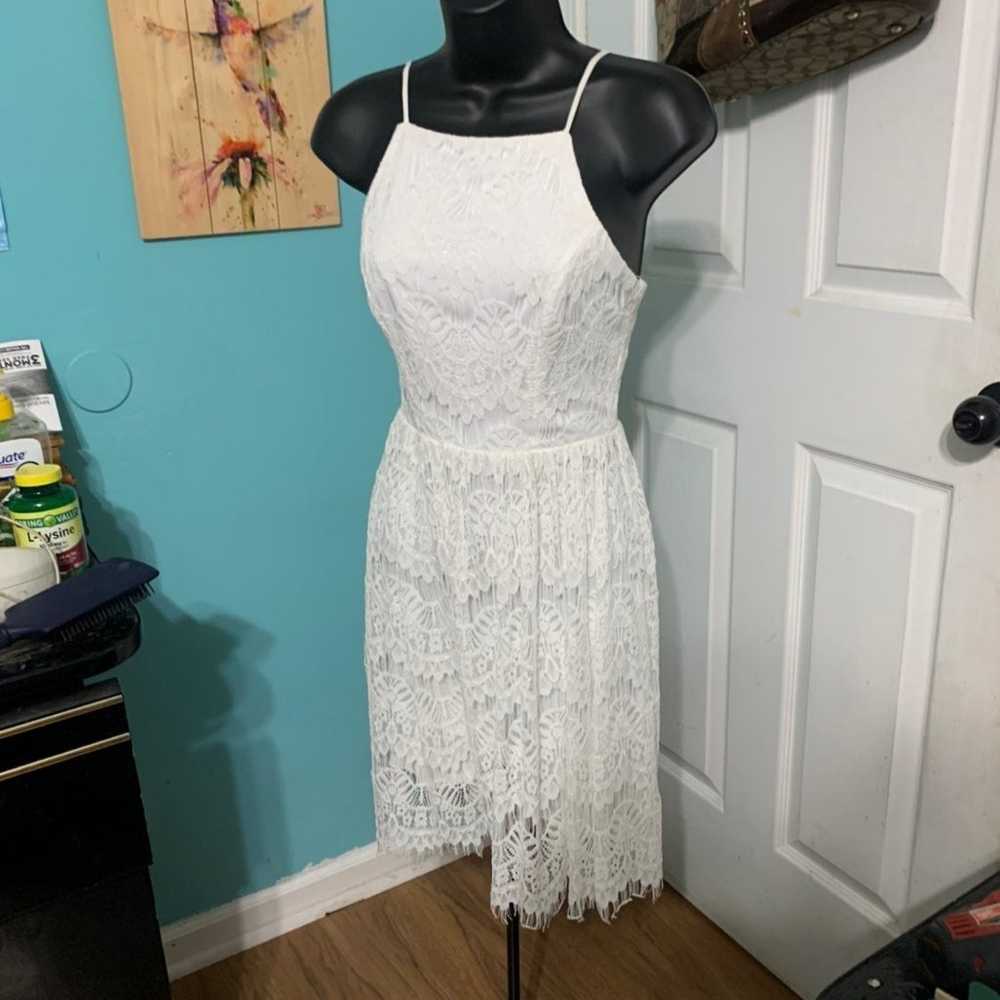 Super cute white dress size 1/2 - image 7