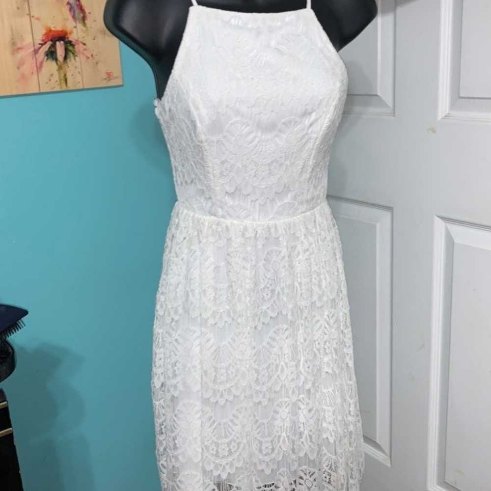 Super cute white dress size 1/2 - image 8
