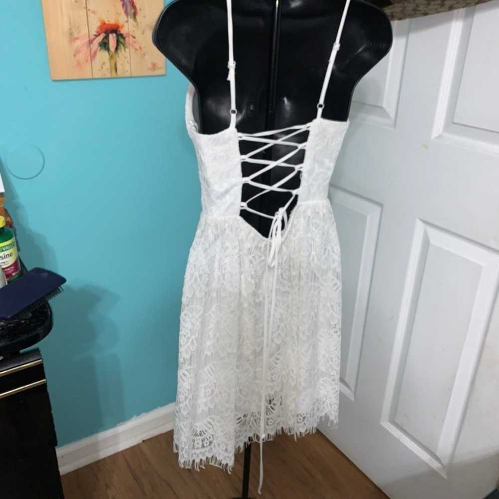 Super cute white dress size 1/2 - image 9