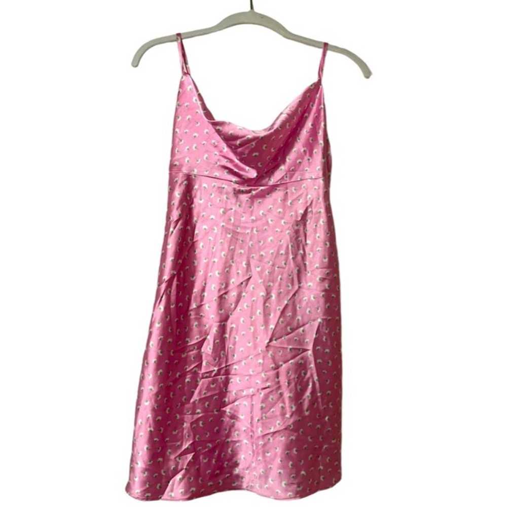 Zara Floral Satin Slip Dress - image 3