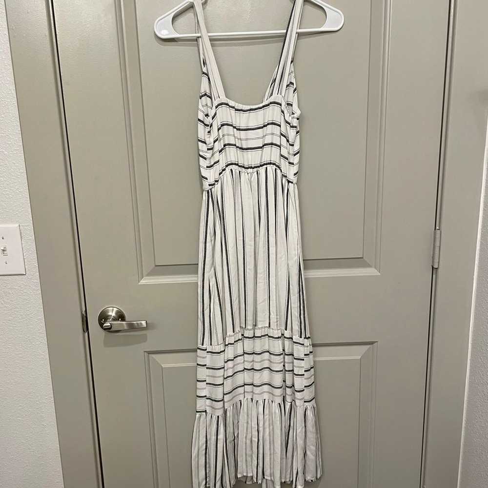 Slate & Willow Midi Striped Dress XS - image 5