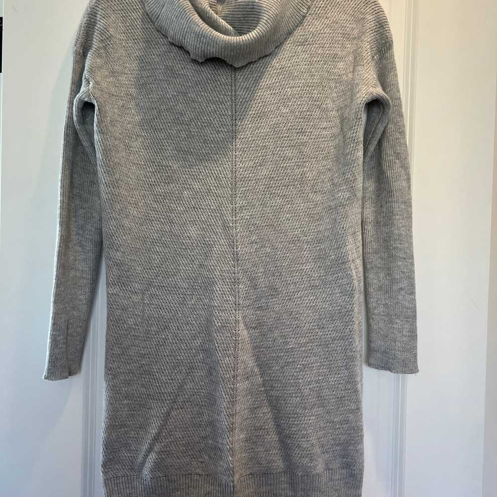 Lulu’s Gray Cowl Turtleneck Sweater Dress, Size S… - image 6