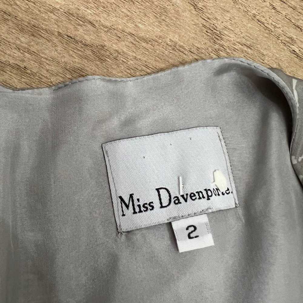 Miss Davenport silk shell print mini dress - image 7