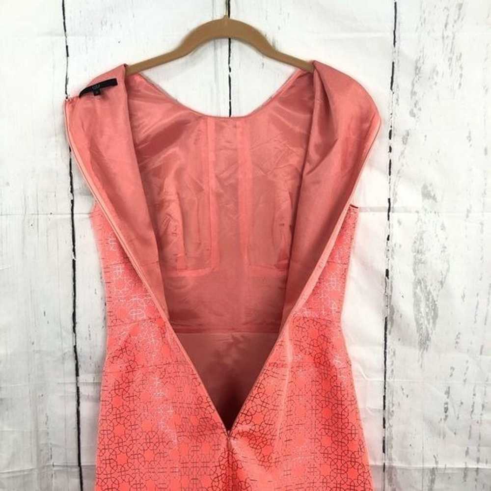 Tibi Coral Orange Sleeveless Back Zip Silver Acce… - image 10