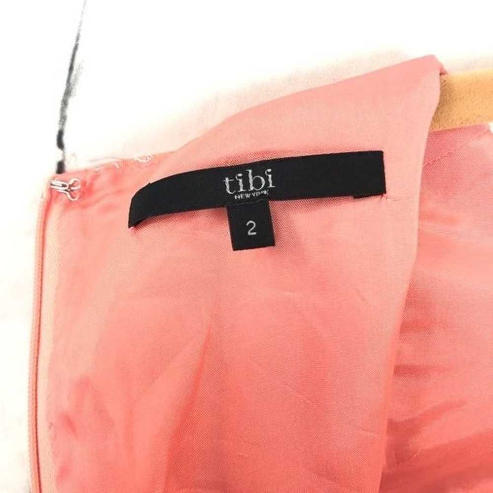 Tibi Coral Orange Sleeveless Back Zip Silver Acce… - image 11