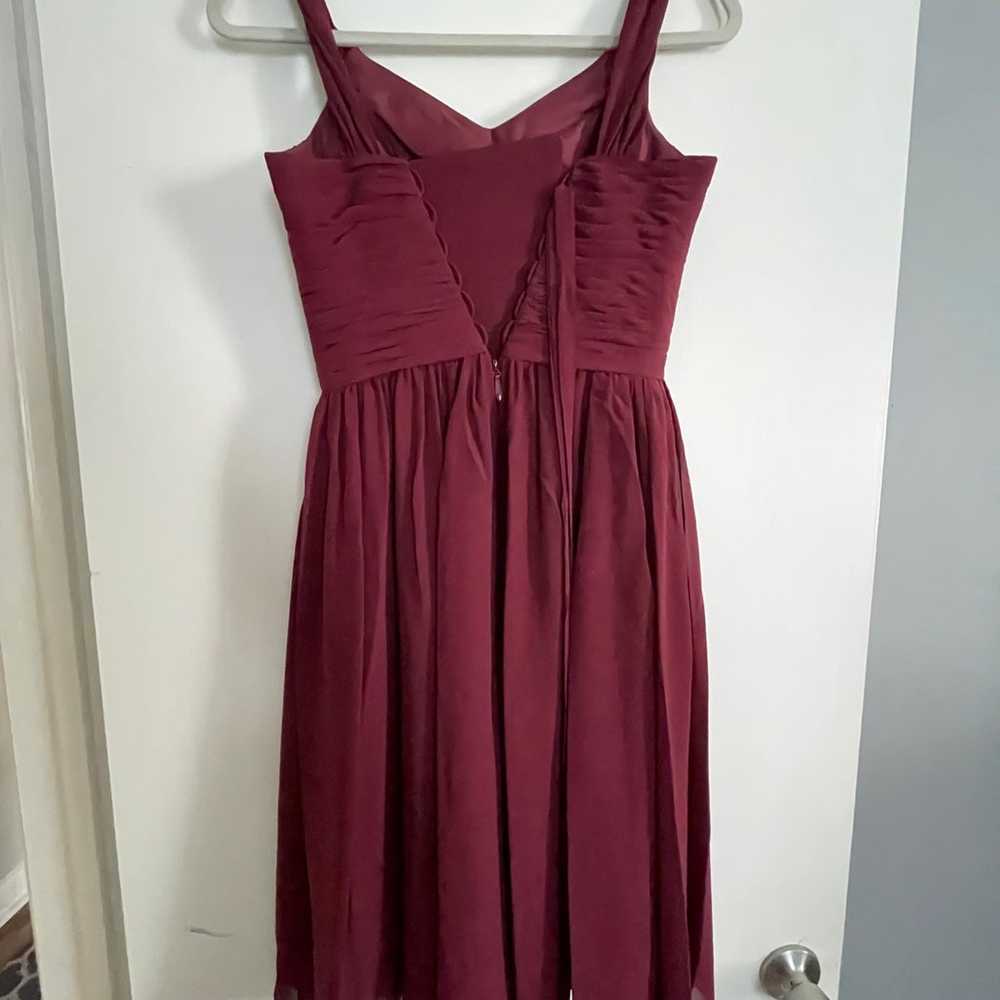 Azazie Maroon MIDI Dress - image 2