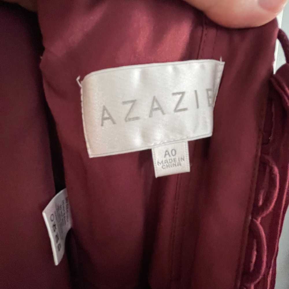 Azazie Maroon MIDI Dress - image 3