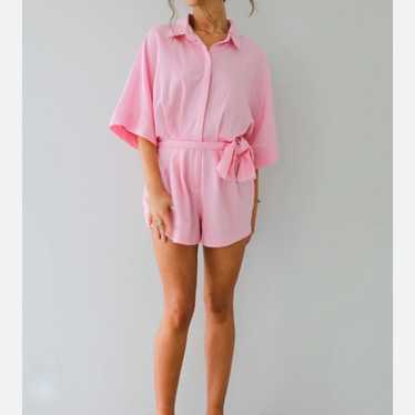 The Marjorie Romper in Pink