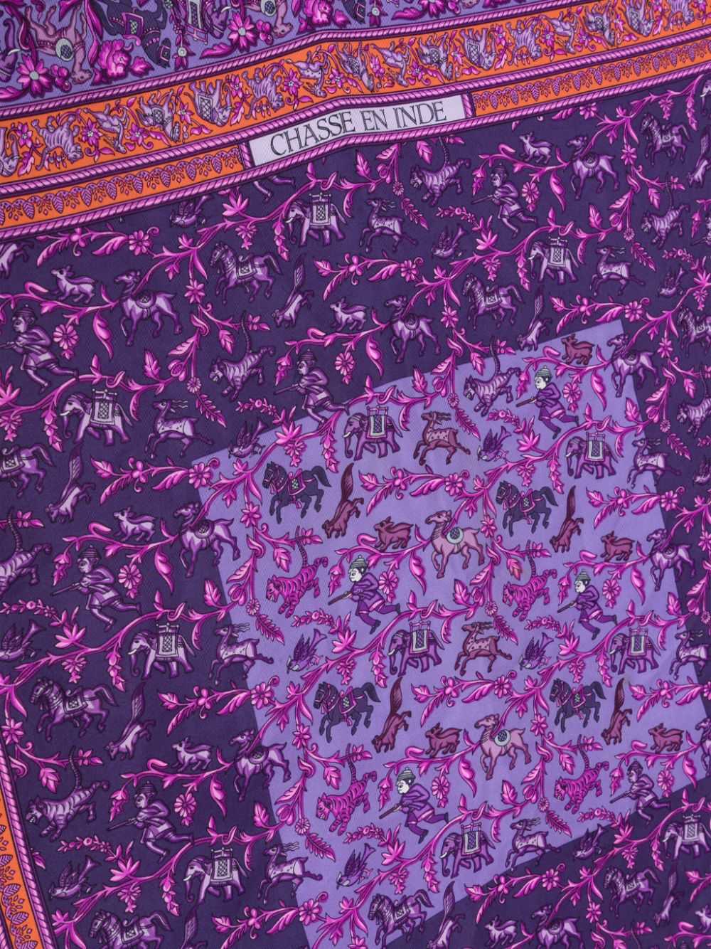 Hermès Pre-Owned 1990s Chasse De Inde silk scarf … - image 2
