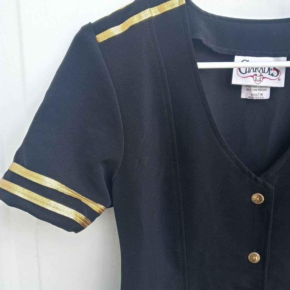 Charades Mile High Captain costume/dress size Med… - image 3
