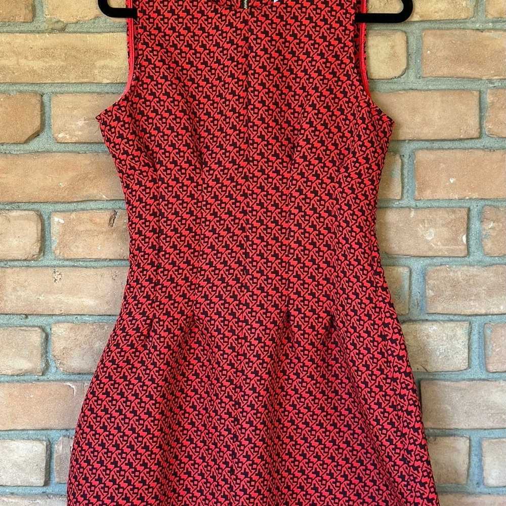 ‘Sans Souci’ Geometric Red Mini Dress - image 1