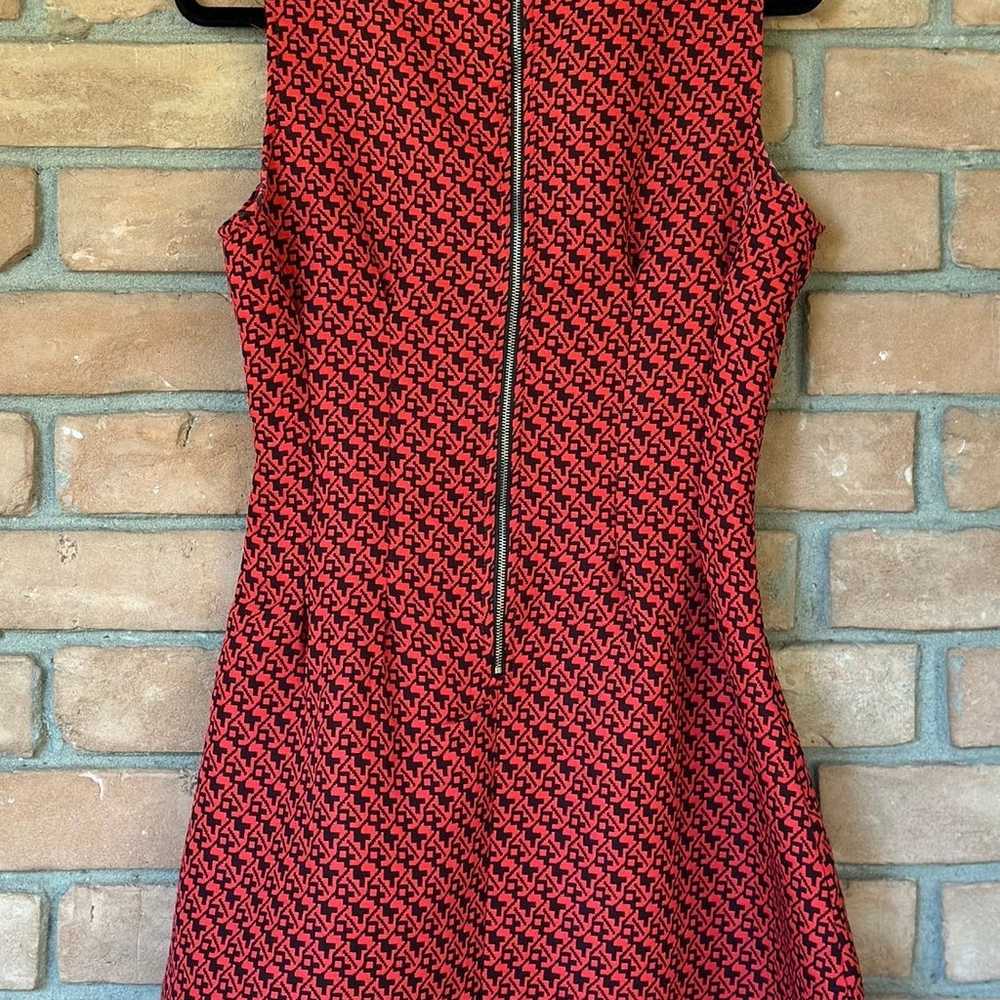 ‘Sans Souci’ Geometric Red Mini Dress - image 3