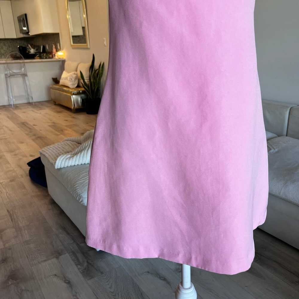 ZARA bubblegum pink asymmetrical skirt dress - image 3