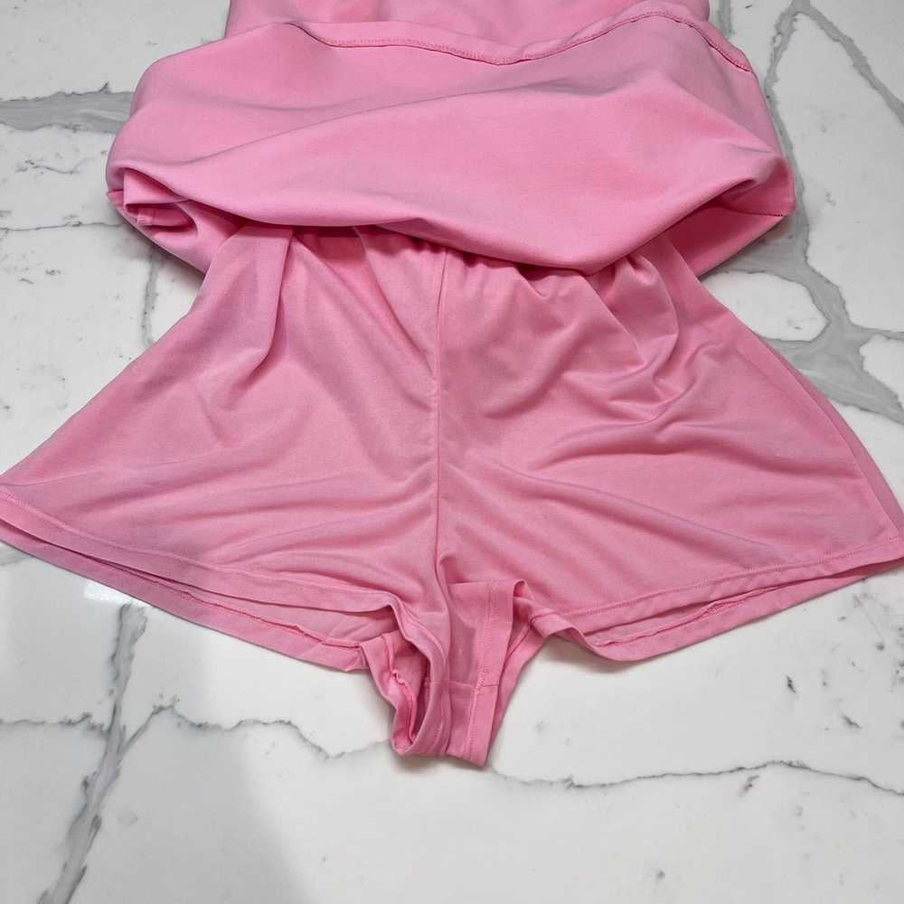 ZARA bubblegum pink asymmetrical skirt dress - image 9