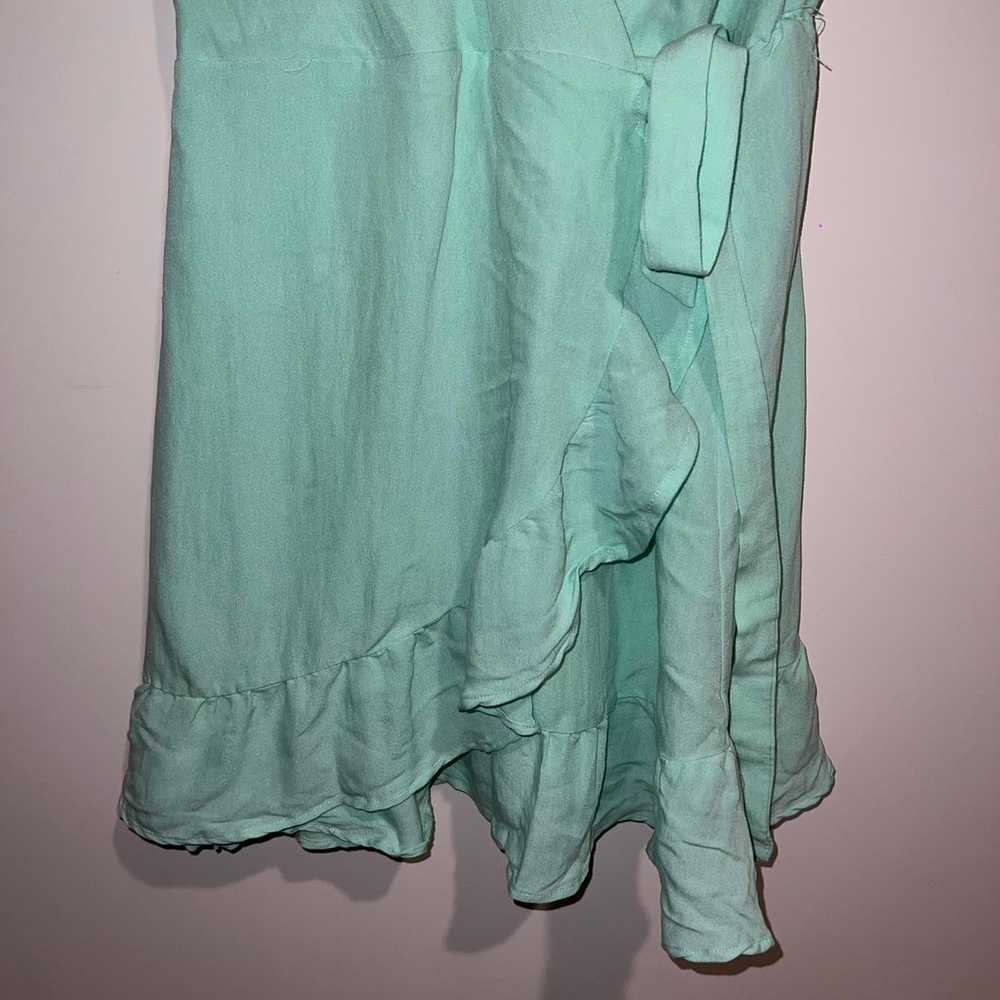 Altar’d State Mint Green Mini Wrap Dress - image 5