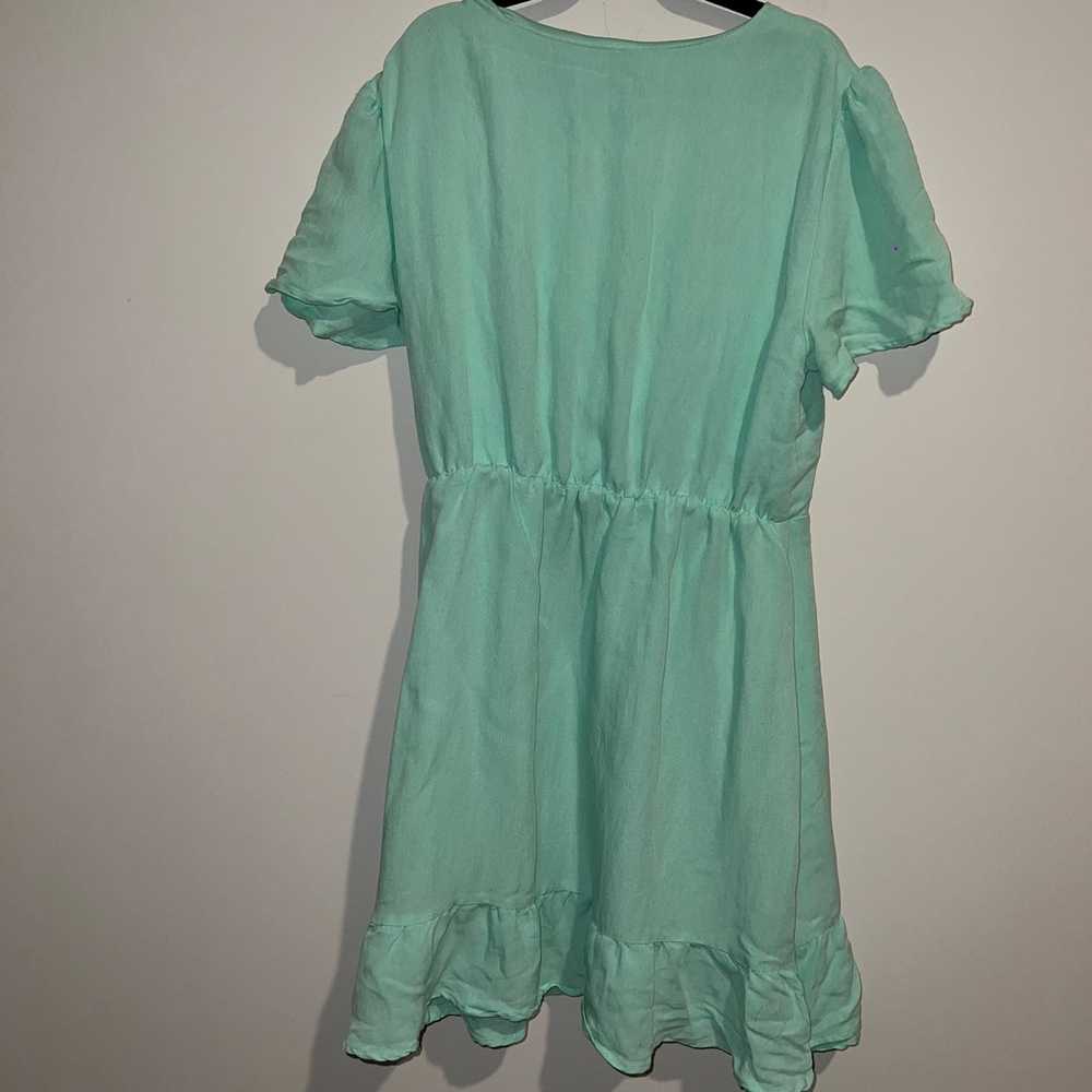 Altar’d State Mint Green Mini Wrap Dress - image 8