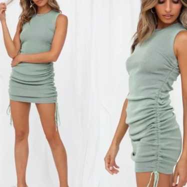 LIONESS MILITARY MINDS MINI DRESS SAGE