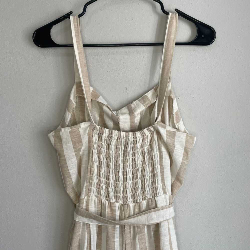 Toxik 3 Linen Cotton Coastal Striped Tan White Be… - image 6