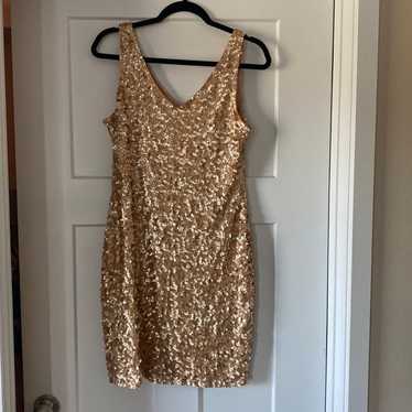 Dress gold sparkle