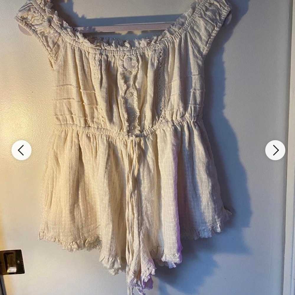Urban Outfitters Evie off the shoulder romper - image 4