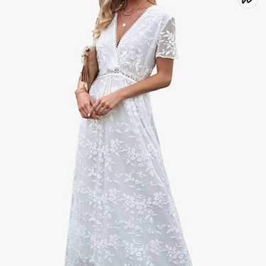 White lacy dress