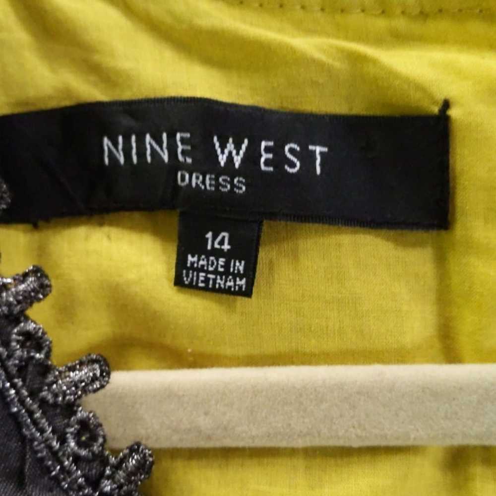Nine West linen blend cocktail dress size 14 - image 4