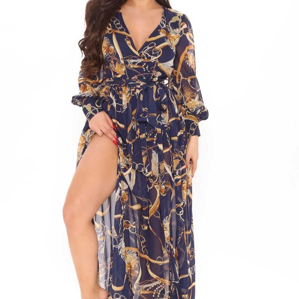 Fashion Nova Deluxe Maxi Dress - Gem