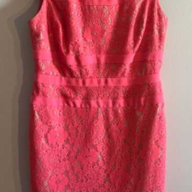 Coral Adrianna Papell dress