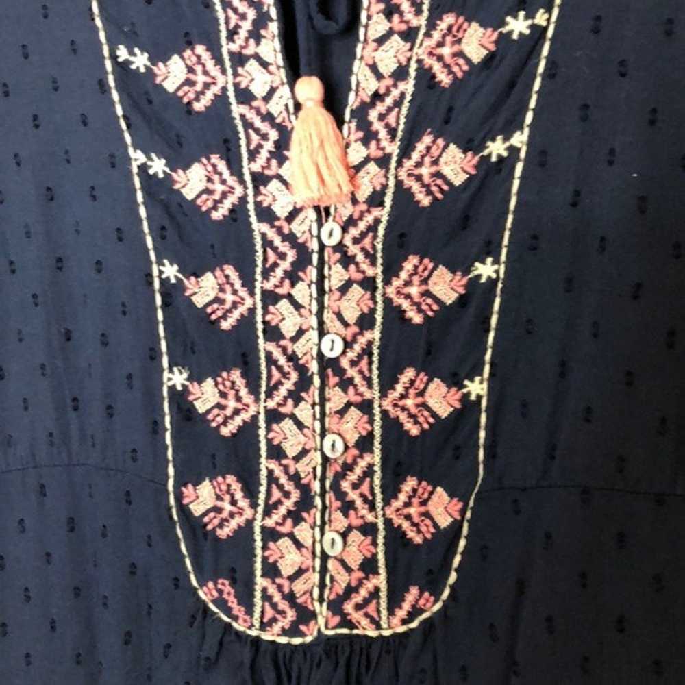 Zara Embroidered Bohemian Midi Dress - image 10