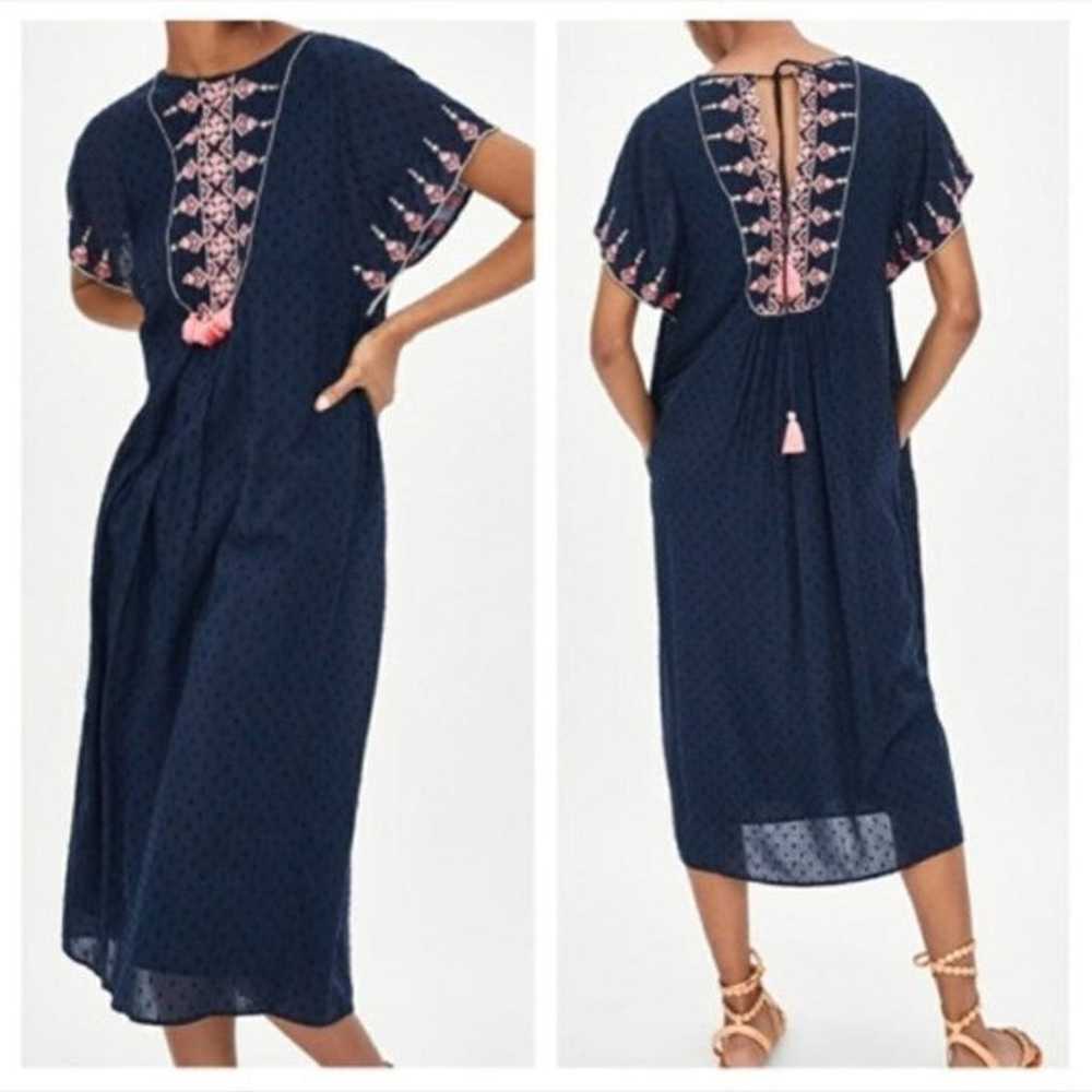 Zara Embroidered Bohemian Midi Dress - image 1