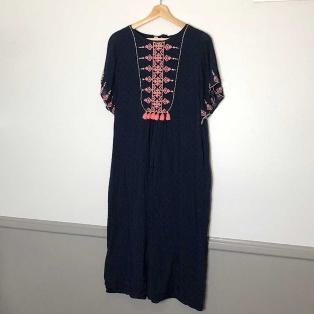 Zara Embroidered Bohemian Midi Dress - image 3