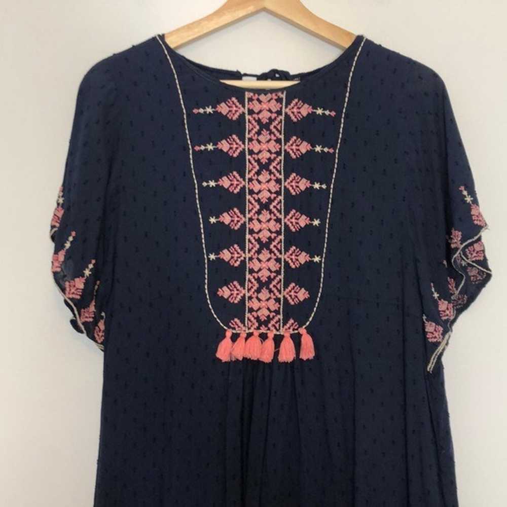 Zara Embroidered Bohemian Midi Dress - image 4
