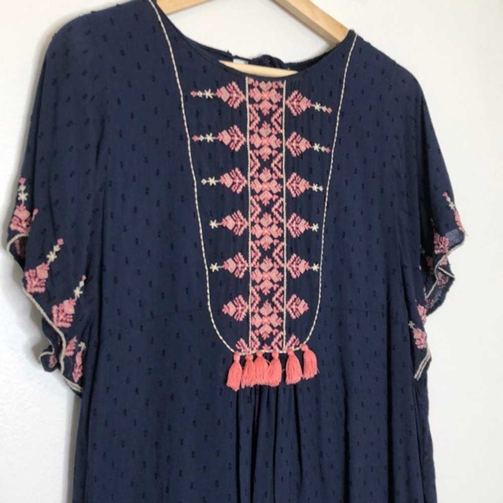 Zara Embroidered Bohemian Midi Dress - image 5