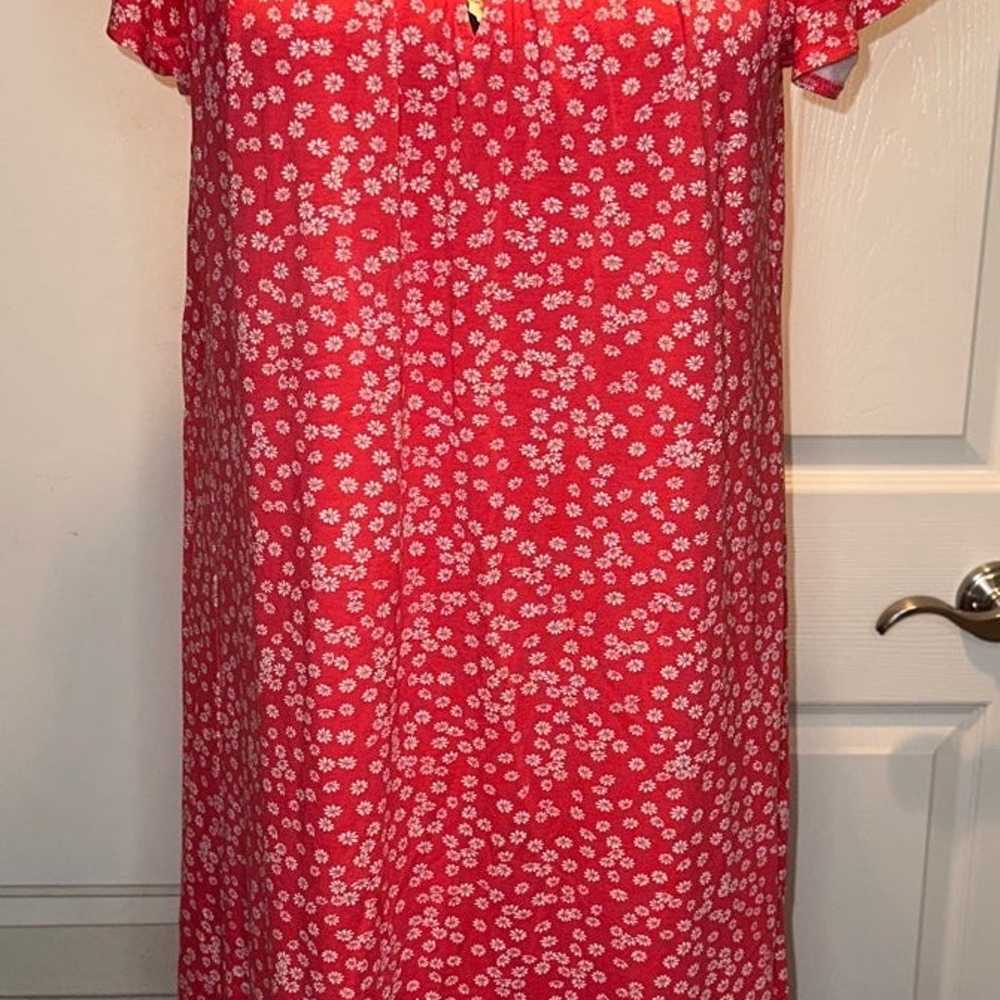 LOFT Spring Floral Midi Dress - image 1