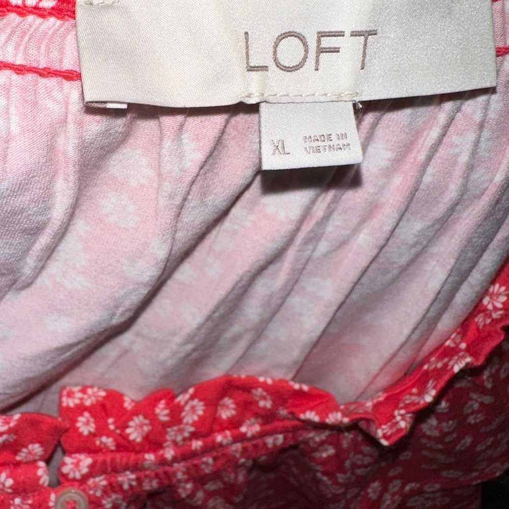 LOFT Spring Floral Midi Dress - image 4