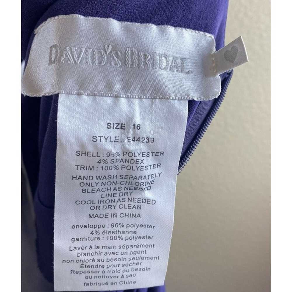 NWT Davids Bridal Plus Sz 16 purple plum - image 4