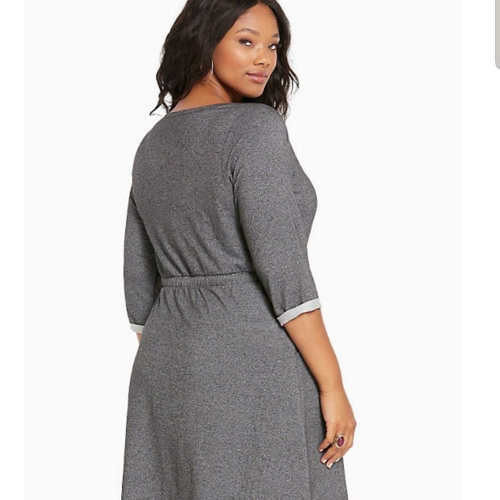 Torrid Sweatshirt Tie Waist Dress - image 2