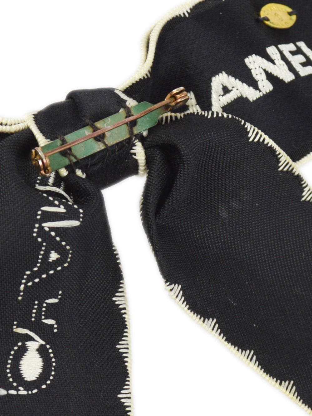 CHANEL Pre-Owned 1990-2000 logo-embroidered ribbo… - image 3